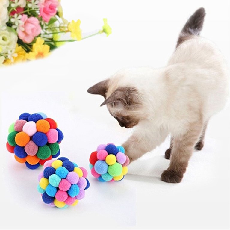 Cat Plush Ball Toy