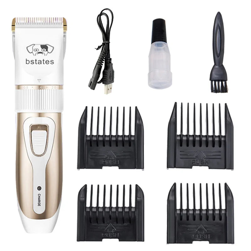 Rechargeable Pet Hair Clipper Grooming Set